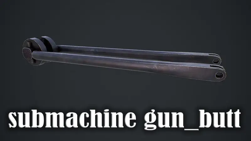 Submachine gun MP 38 40 3d model Unity UNREAL ENGINE