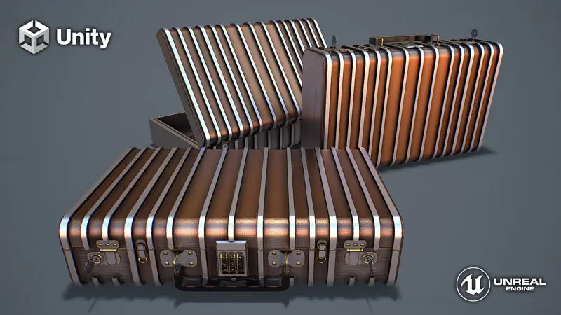 Suitcase 1 Safe Model 3D