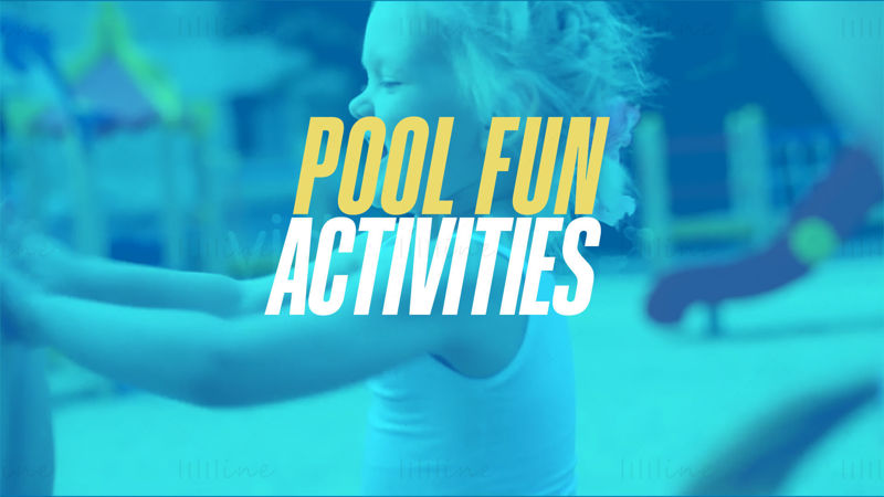 Modelo de promoção AE de post de festa na piscina para crianças de verão