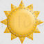 Sun cartoon sticker png