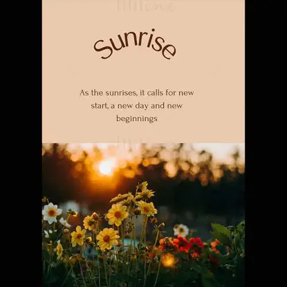 Sunrise Poster