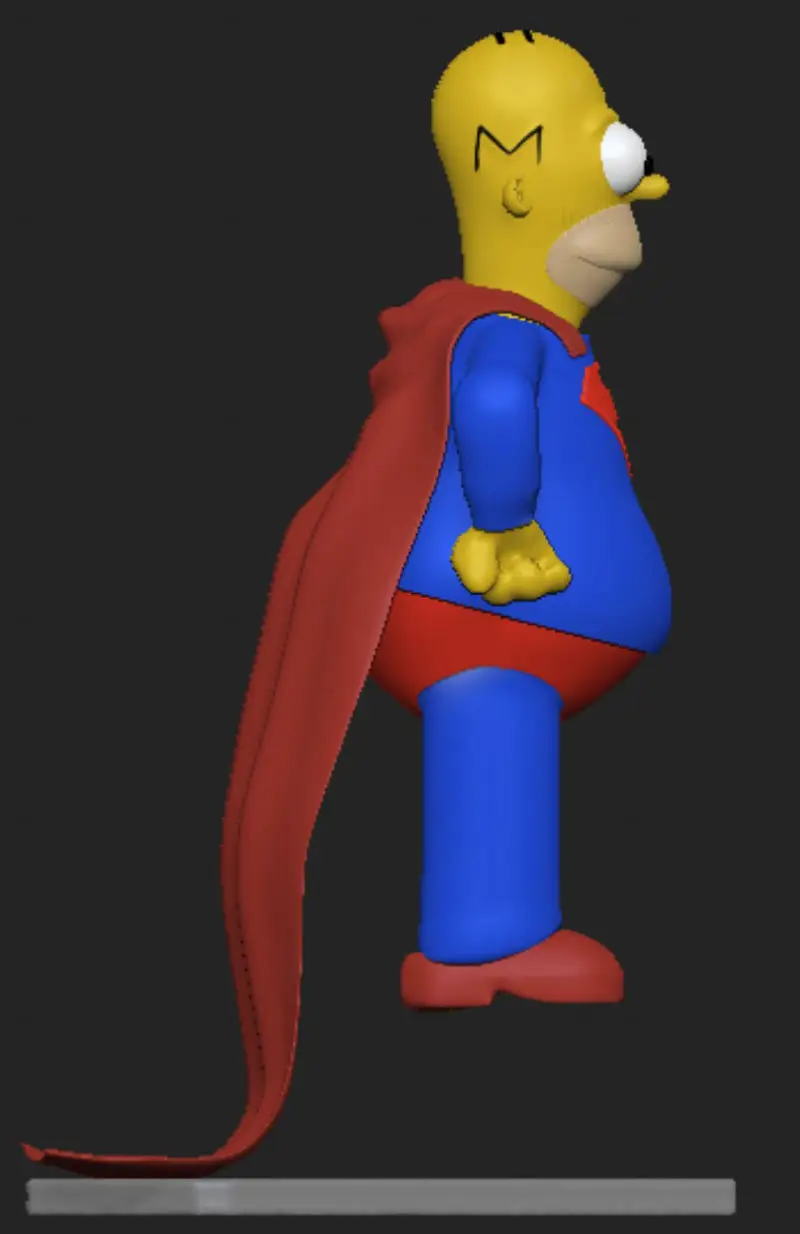 Modelo de impresión 3D de Super Homero Simpson STL