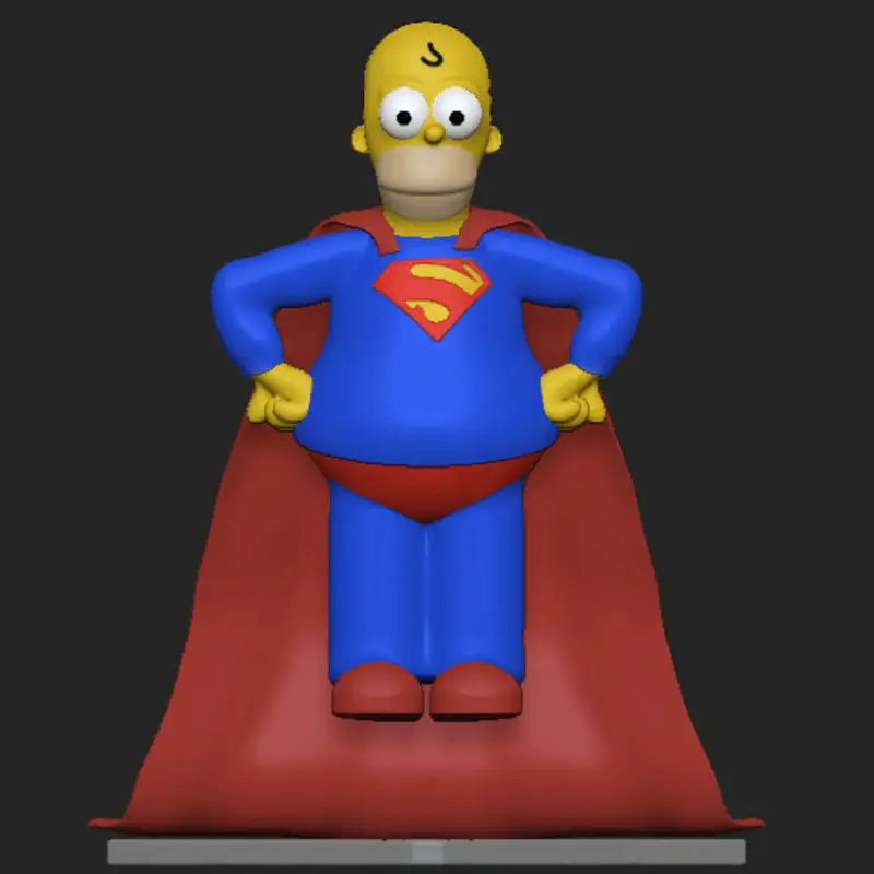 Modelo de impresión 3D de Super Homero Simpson STL