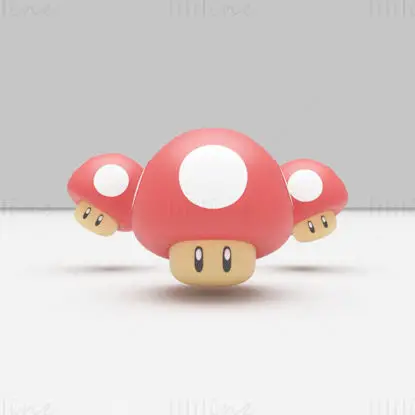 Super Mushroom - Super Mario Bros 3D-model