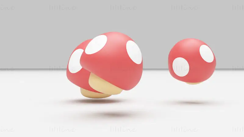 Super Mushroom - Super Mario Bros 3D Model
