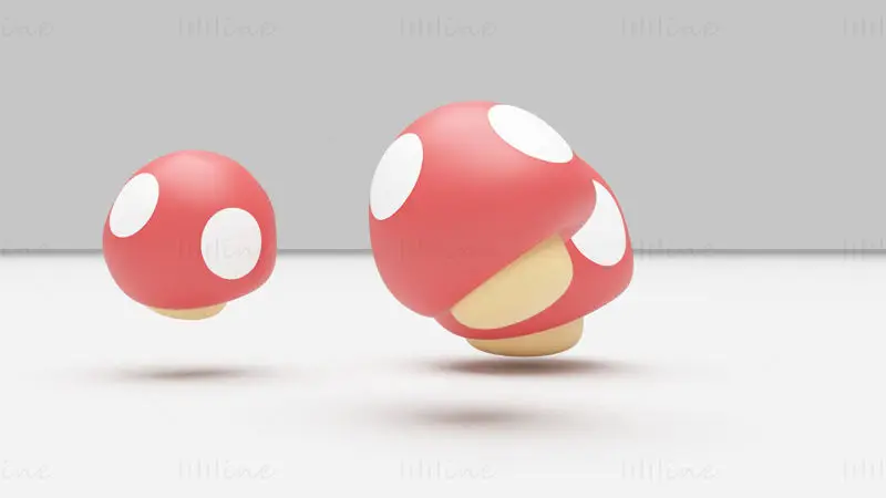 Super Mushroom - Super Mario Bros 3D Model