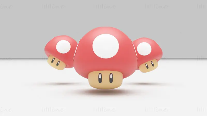 Súper Hongo - Super Mario Bros modelo 3d