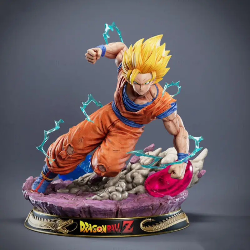 Modelo de impresión 3D STL de Super Saiyan 3 Goku