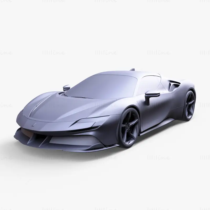 Суперавтомобил SF90 Stradale 3D модел