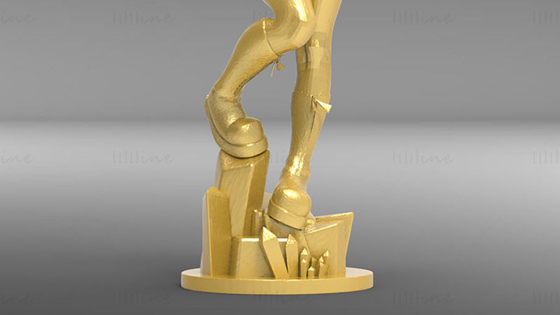 Supergirl 3D Model Ready to Print STL