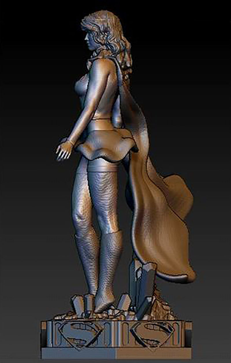 Supergirl Figure 3D Print Model STL