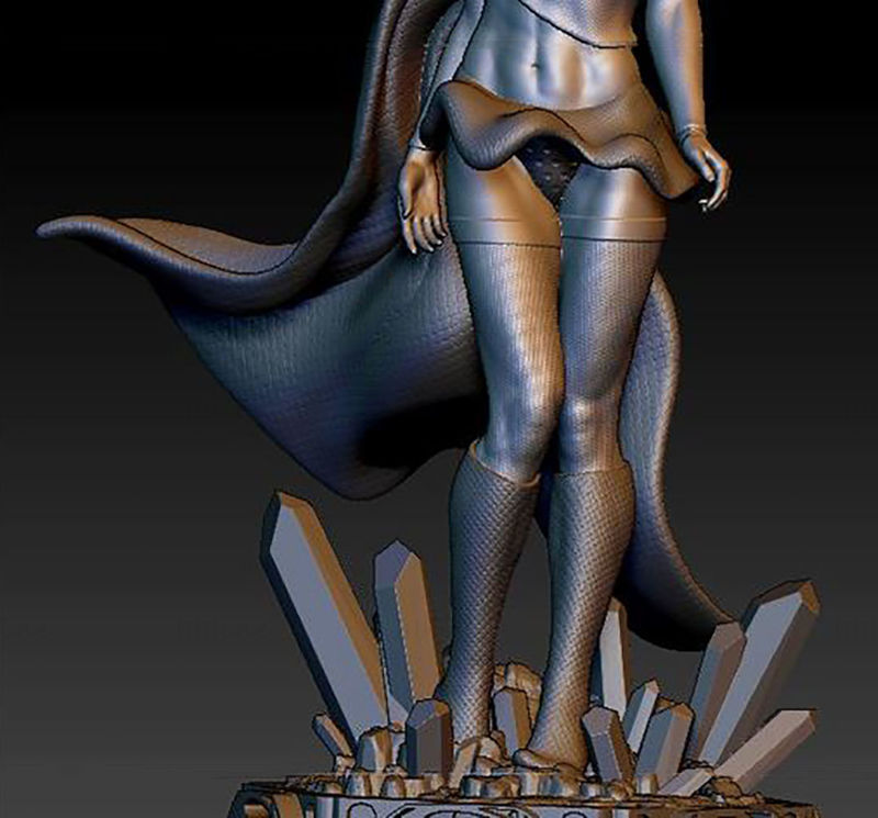 Supergirl Figure 3D Print Model STL