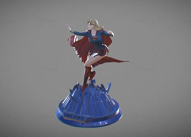 Superchica Kara Zor-El Modelo de impresión 3D STL