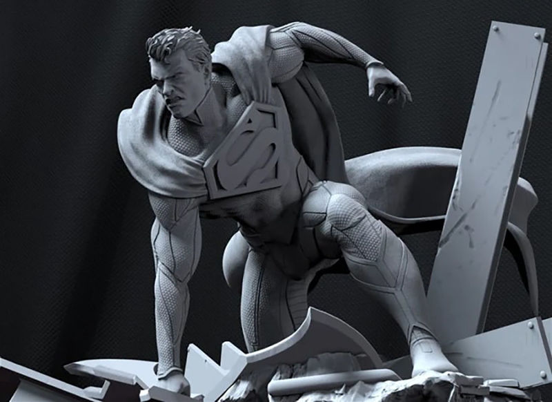 Modèle 3D de Superman prêt à imprimer STL