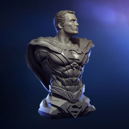 Superman Bust 3D Model Ready to Print STL