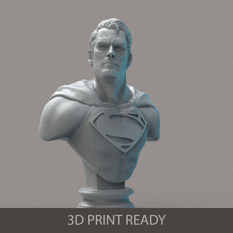 Modèle d'impression 3D du buste de Superman STL
