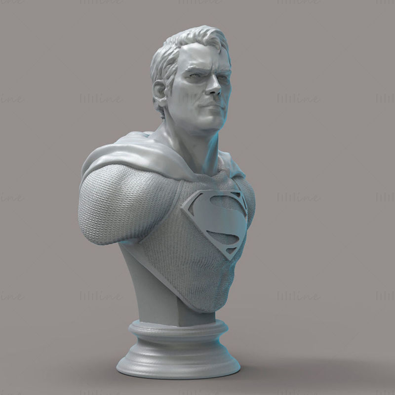 Modèle d'impression 3D du buste de Superman STL