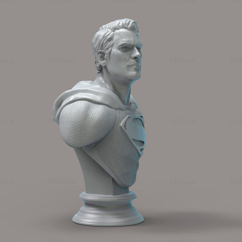 Busto de Superman Modelo de impresión 3D STL