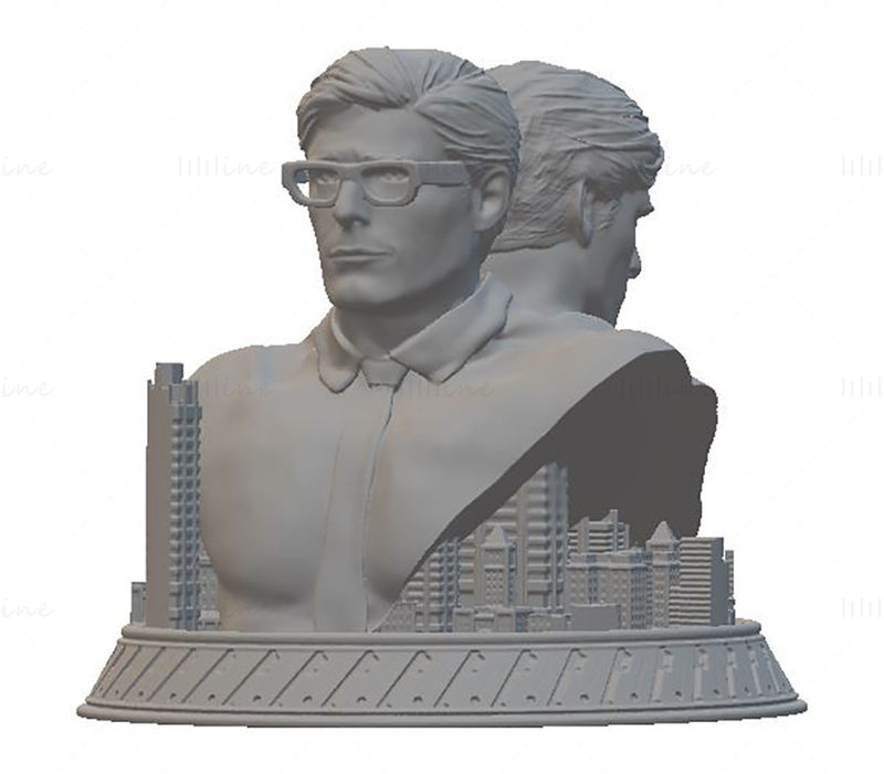 SuperMan Clark Kent 3D Model Ready to Print STL