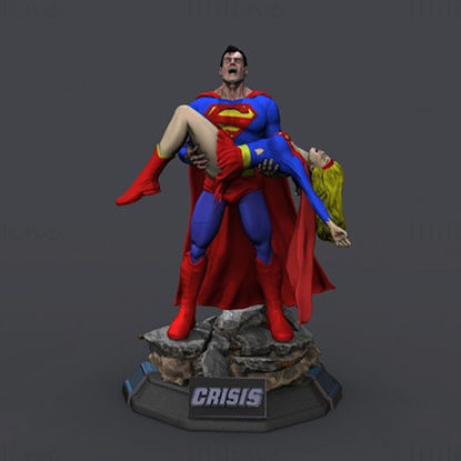 Superman Crisis 3D Model Ready to Print STL