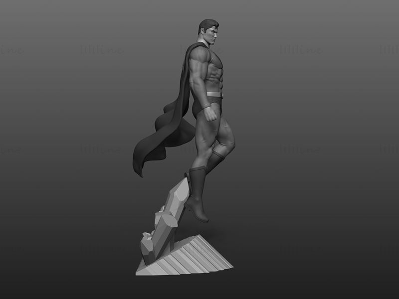 Modelo de impresión 3D de la estatua de Fan Art de Superman