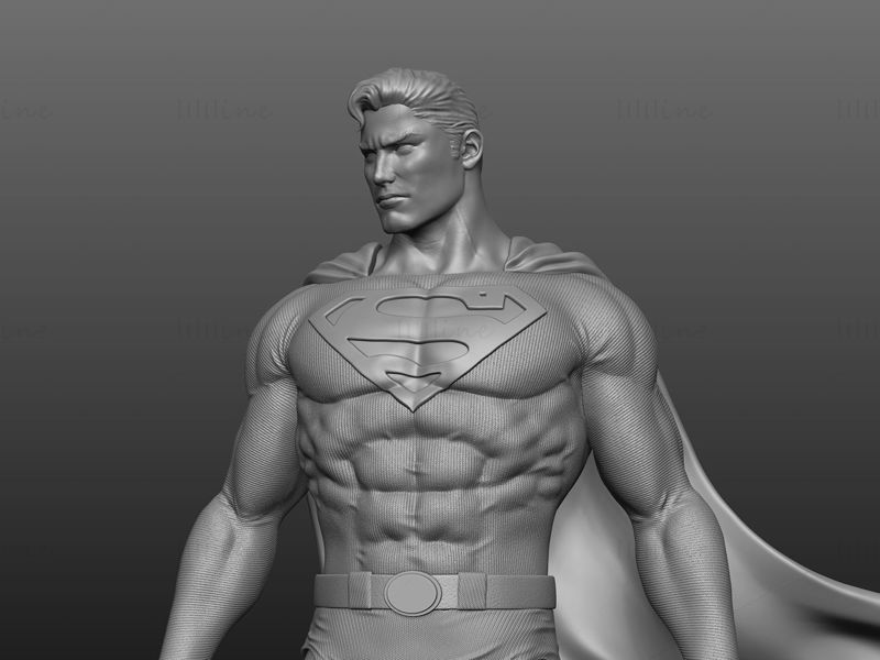 Modelo de impresión 3D de la estatua de Fan Art de Superman