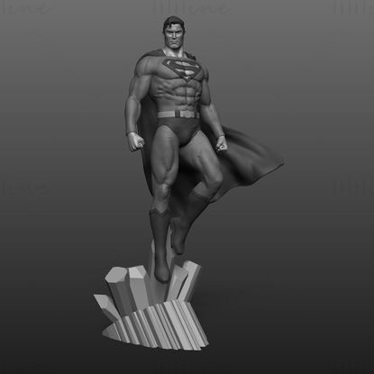 Superman Fan Art Statue 3D Print Model