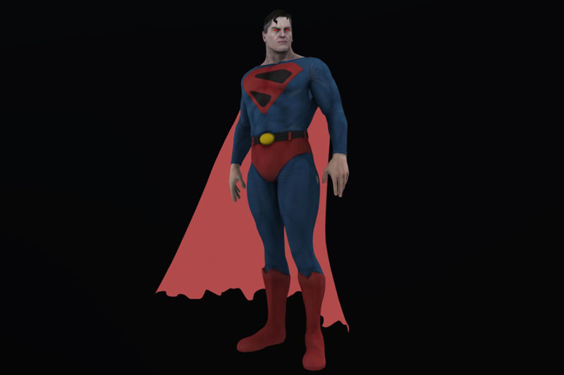 Superman Figures 3D Model Ready to Print STL