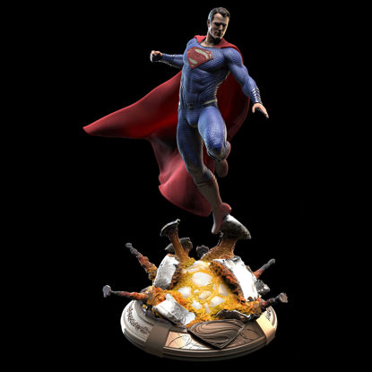 スーパーマン ヘンリー カビル 3D モデル 印刷準備完了 STL