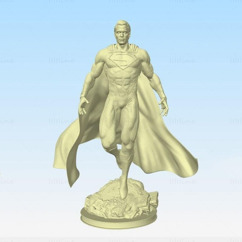 Superman Hombre de Acero Modelo de impresión 3D STL