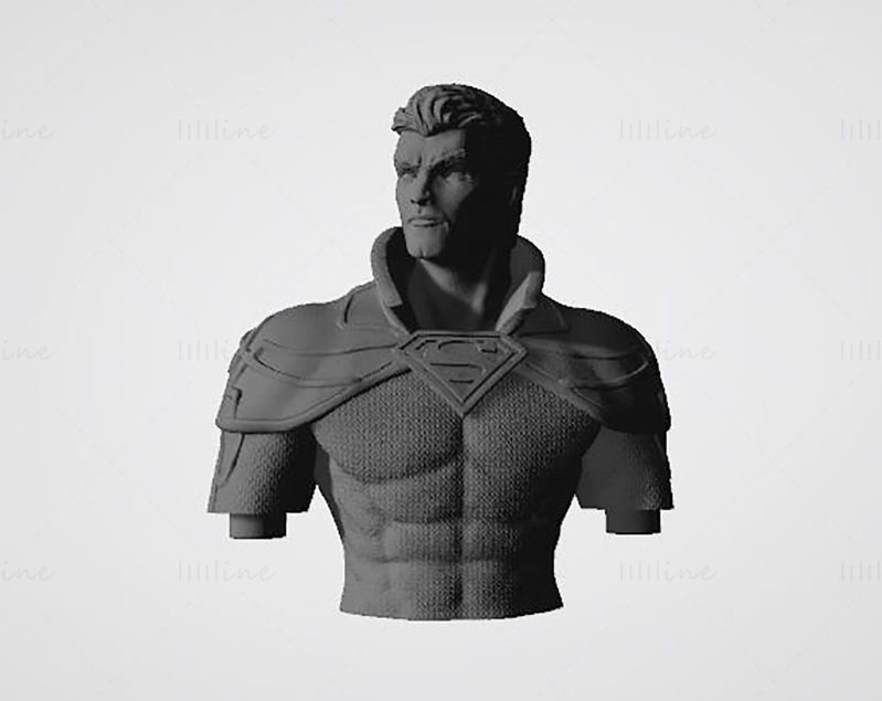 Superman op Moto 3D-printmodel STL