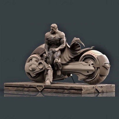 Superman on Moto 3D Printing Model STL