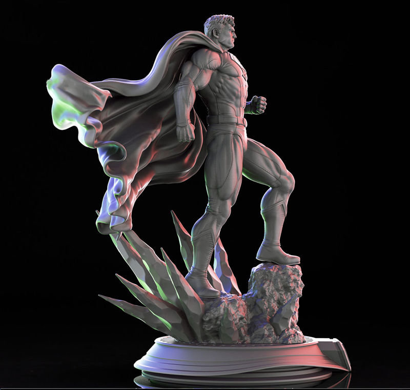 Statue de Superman modèle 3D prêt à imprimer STL