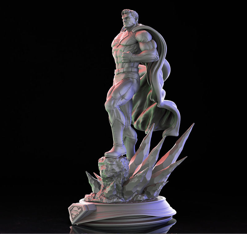 Superman Statue Model 3D gata de imprimat STL