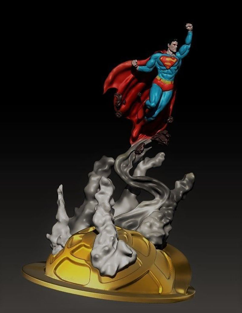 Estatuas de Superman Modelo 3D listo para imprimir STL