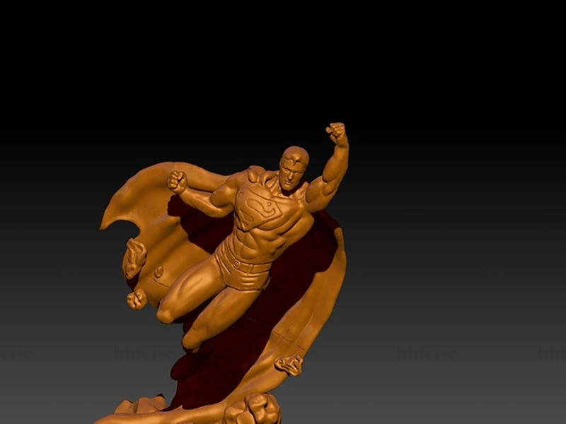 Modèle 3D de statues de Superman prêt à imprimer STL
