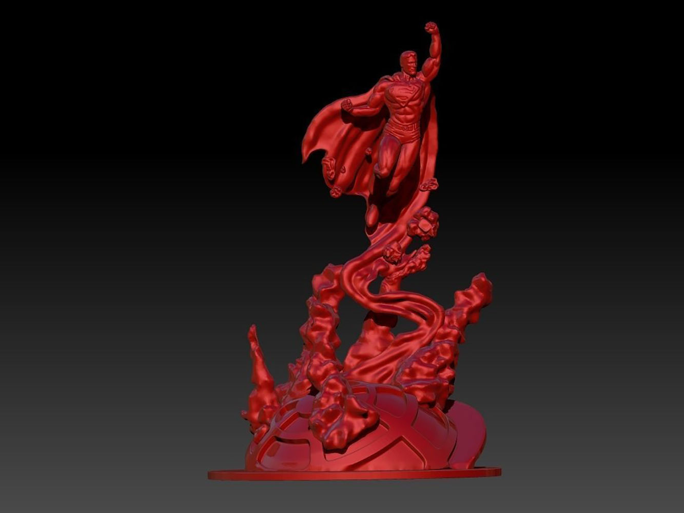 Estatuas De Superman Modelo 3d Listo Para Imprimir Stl