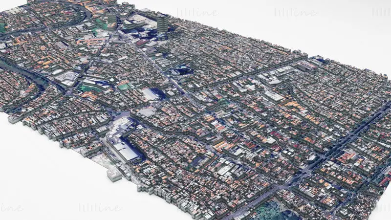 Surabaya City Indonesia 3D Model