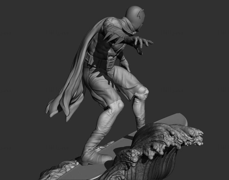 Сърфиращ Batman 3D модел, готов за печат STL