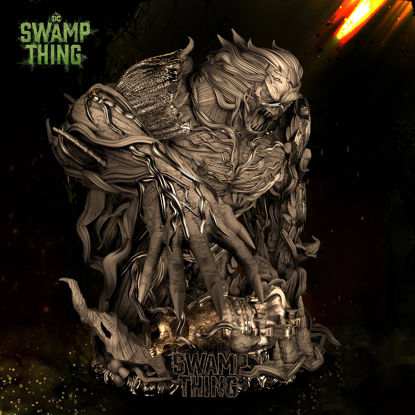 Swamp Thing Büste 3D-Modell bereit zum Drucken STL