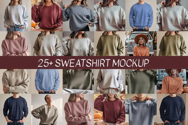 Sweatshirt-Mockup-Paket