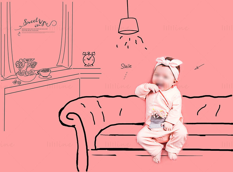 Sweet baby photography template