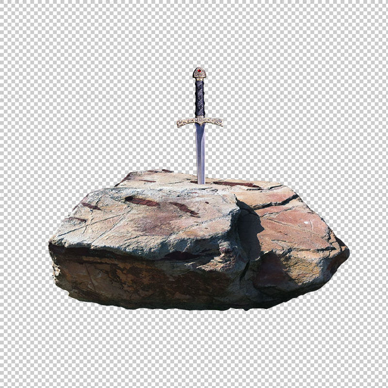 espada en roca png