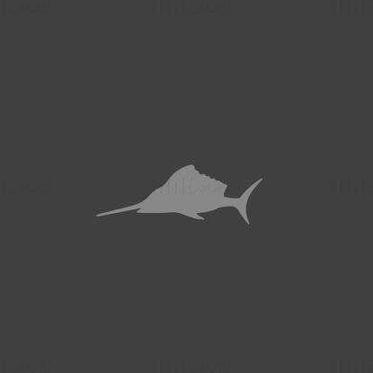 Swordfish vector icon logo