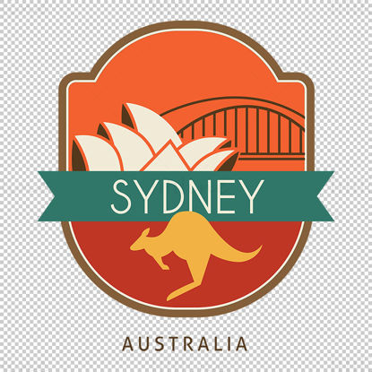 Sydney City iconic elements vector eps png