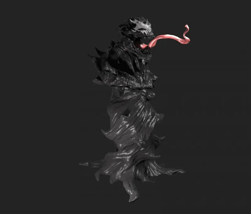 Symbiote 3D-utskriftsmodell STL