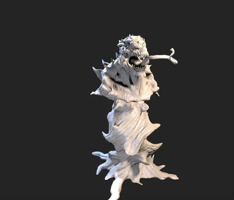 Symbiote 3D-utskriftsmodell STL
