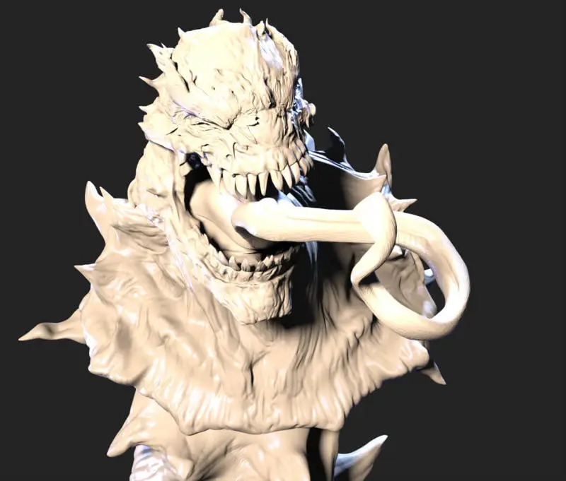 Symbiote 3D-utskriftsmodell STL