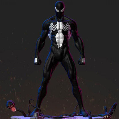 Symbiote Spiderman 3D Model Ready to Print