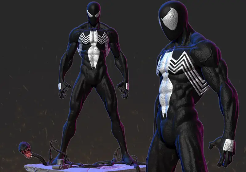 Symbiote Spiderman 3D Print Model STL